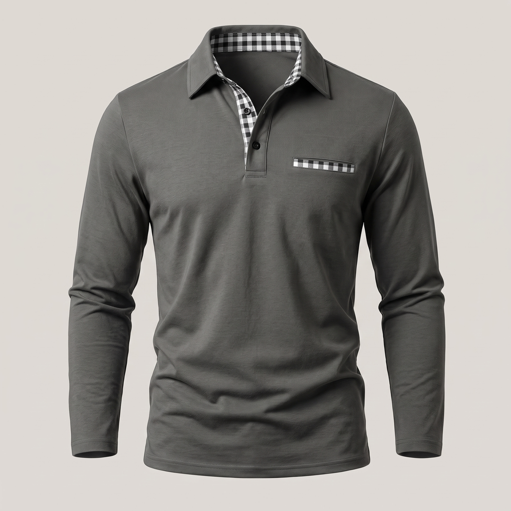 CALVERTON LONG-SLEEVE POLO