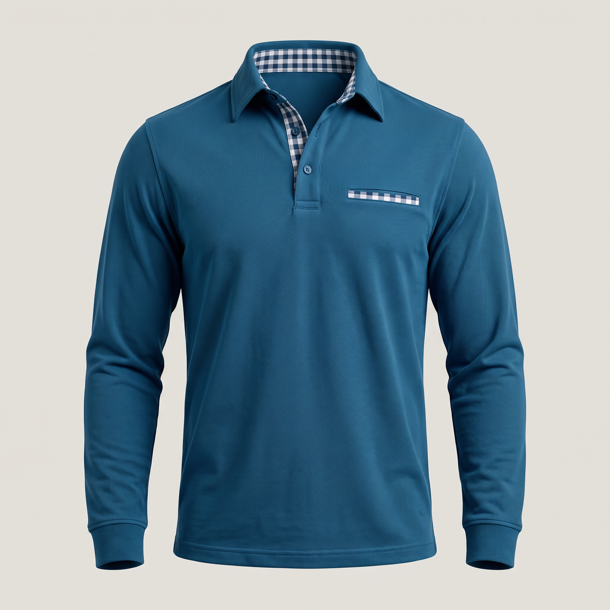 CALVERTON LONG-SLEEVE POLO