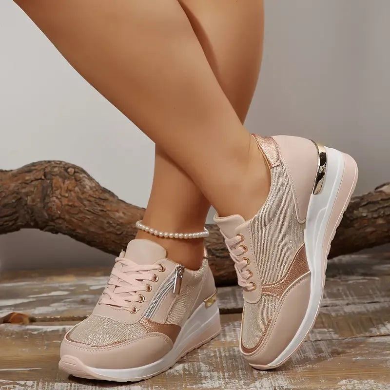 ROSA™ | Zapatillas Ortopédicas con Cremallera Lateral