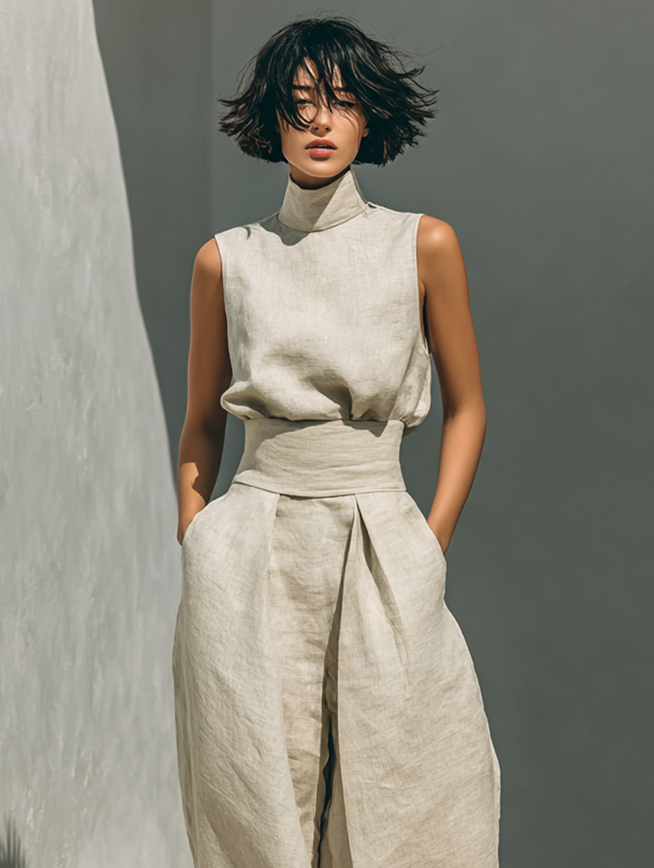 Conjunto Marieta | Elegancia Fluida en Lino Premium