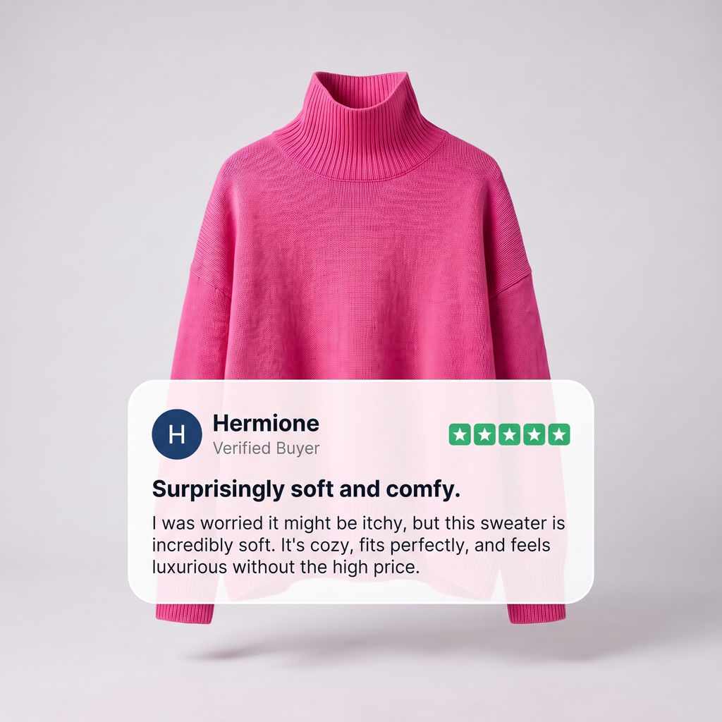 ARIA OVERSIZED TURTLENECK SWEATER
