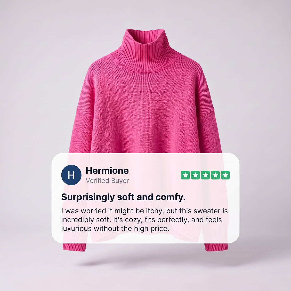 ARIA OVERSIZED TURTLENECK SWEATER