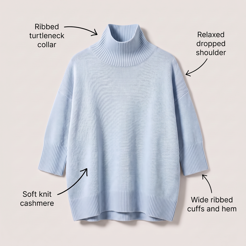 ARIA OVERSIZED TURTLENECK SWEATER