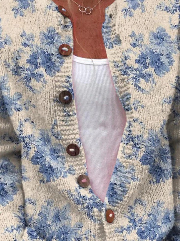 ALICE FLORAL KNIT CARDIGAN