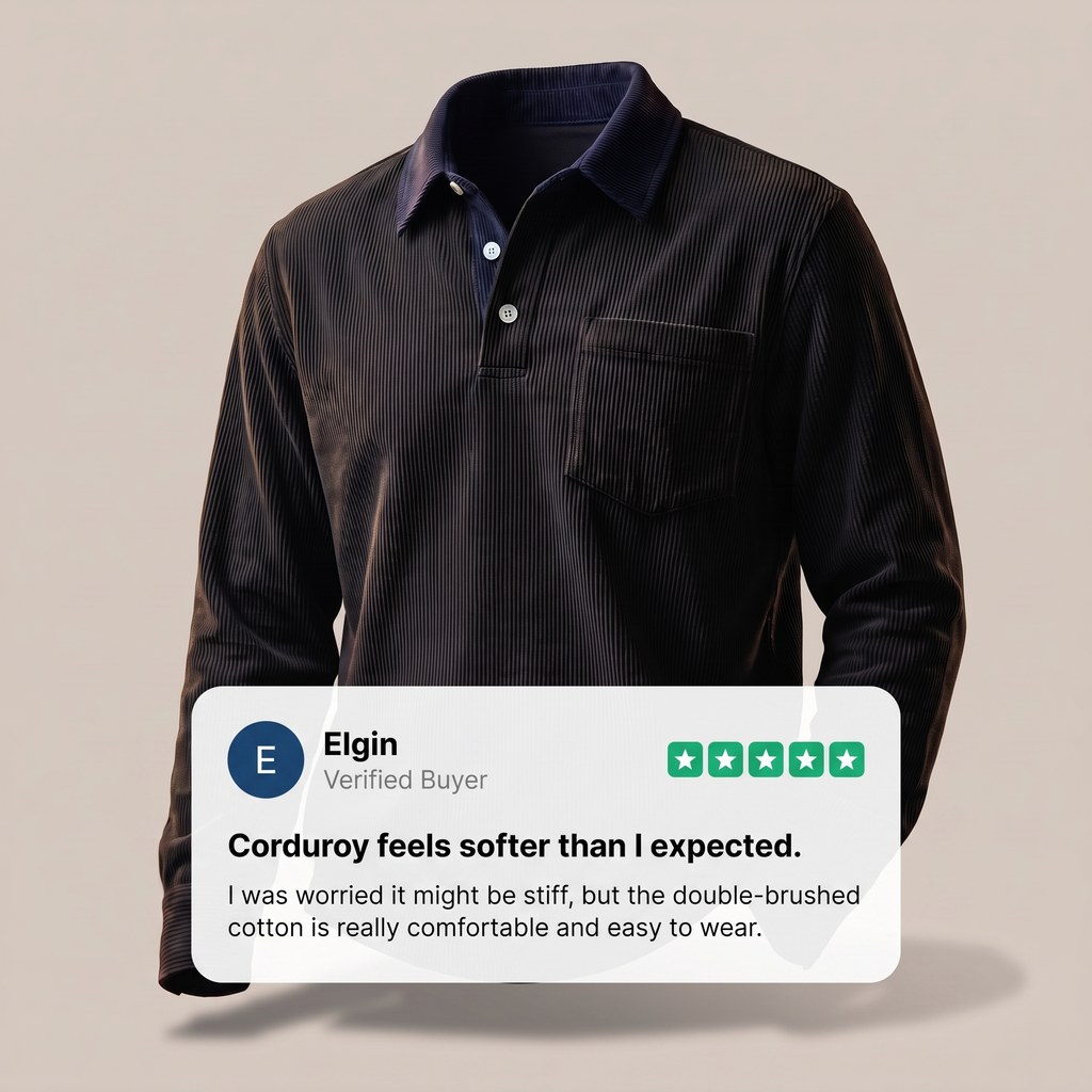 ROWLEY CORDUROY POLO SHIRT