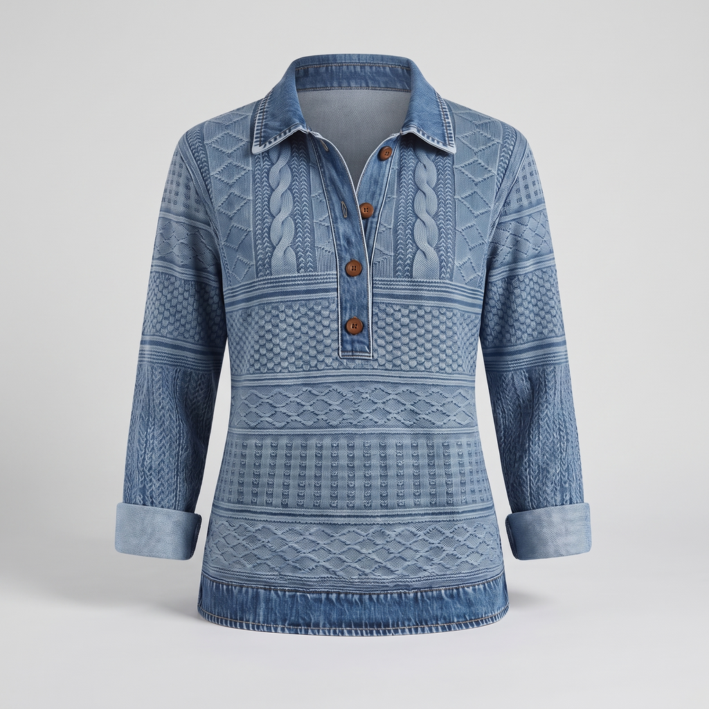NIVELLE MODERN HALF-BUTTON SWEATER