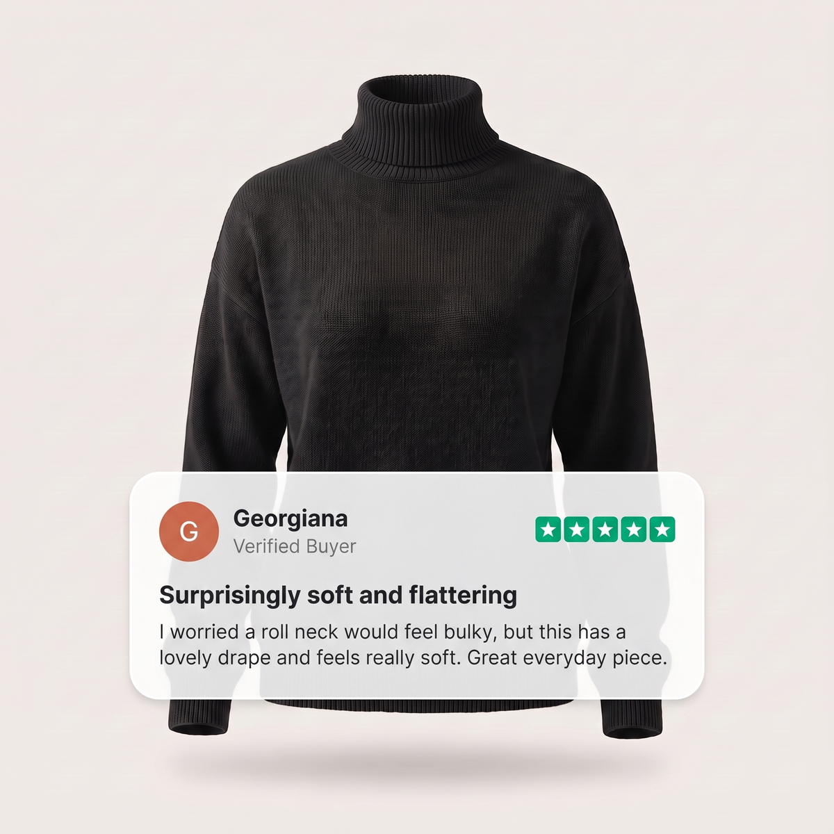 SERAPHINE ROLL NECK JUMPER