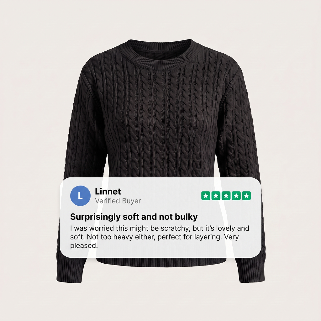 MARIELLE CABLE SWEATER