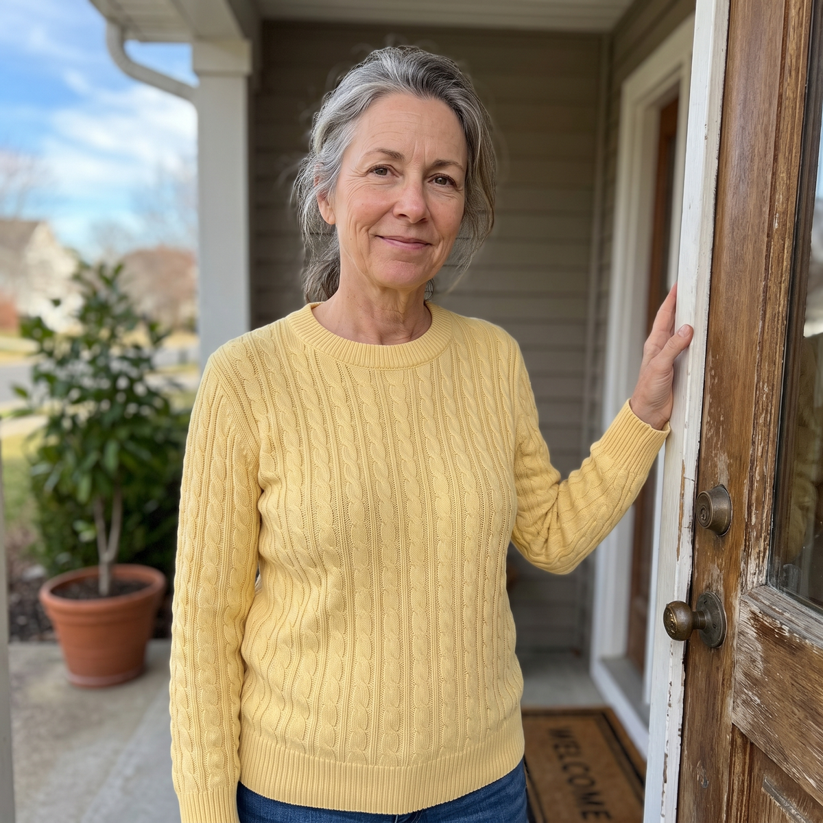 MARIELLE CABLE SWEATER