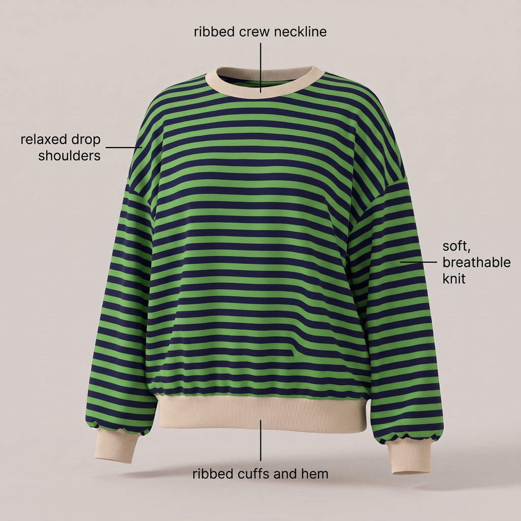 ELARA STRIPED PULLOVER
