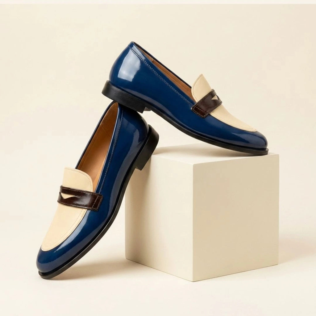 Claudia | Mocasines de contraste