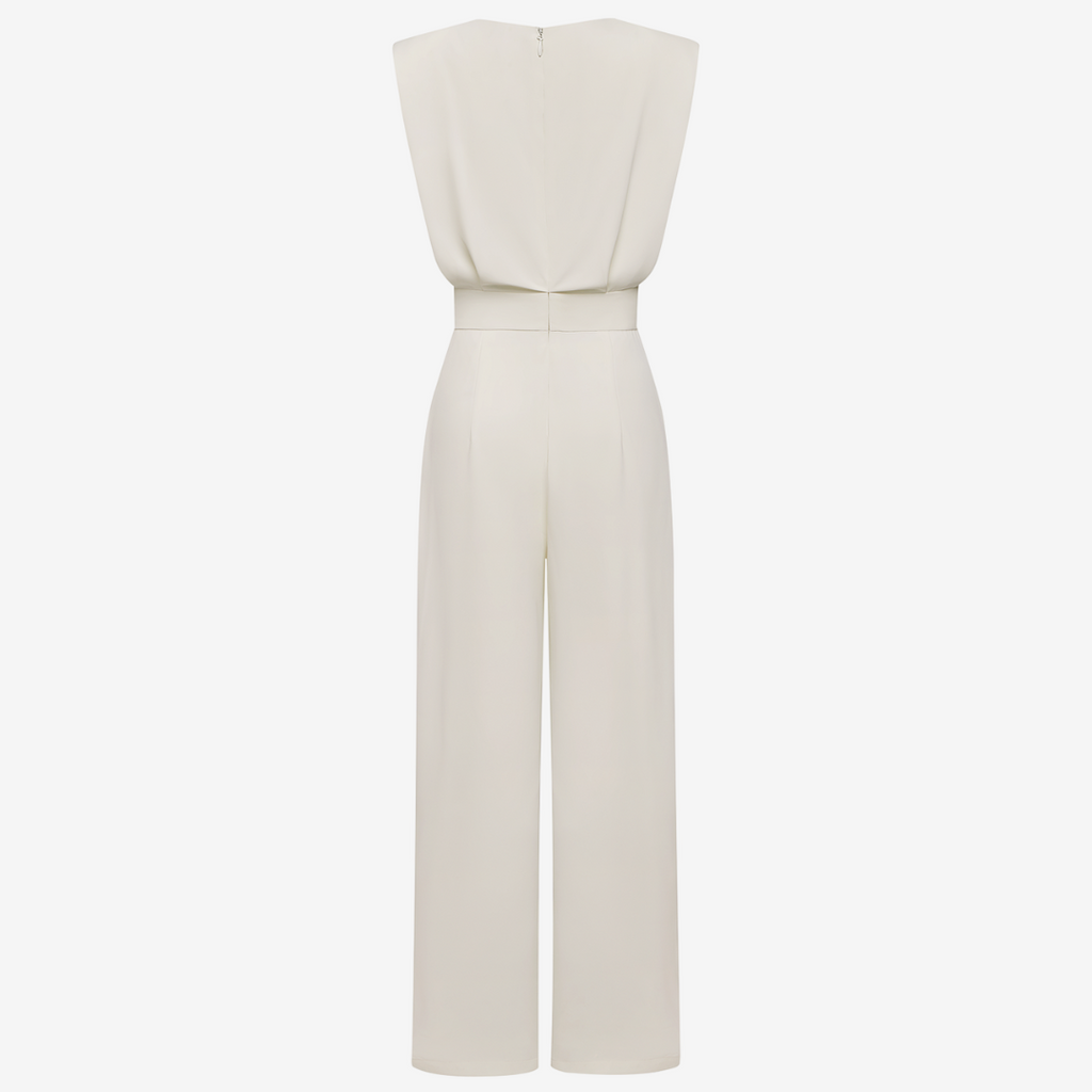 Aria - Belted Fluid Jumpsuit