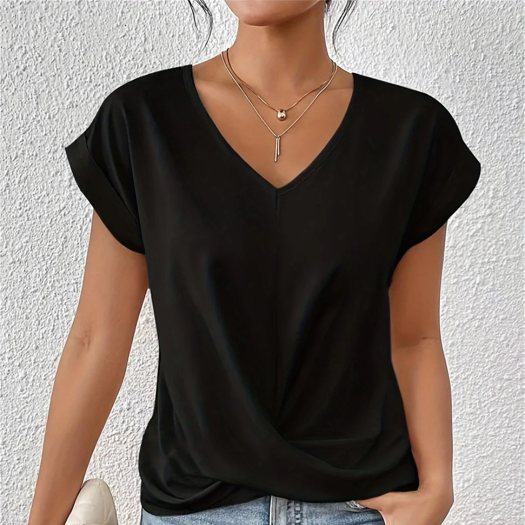 Cleo | Camiseta casual con escote corazón
