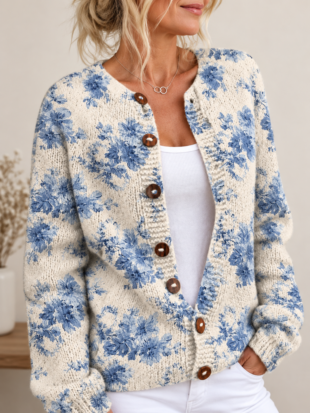 ALICE FLORAL KNIT CARDIGAN