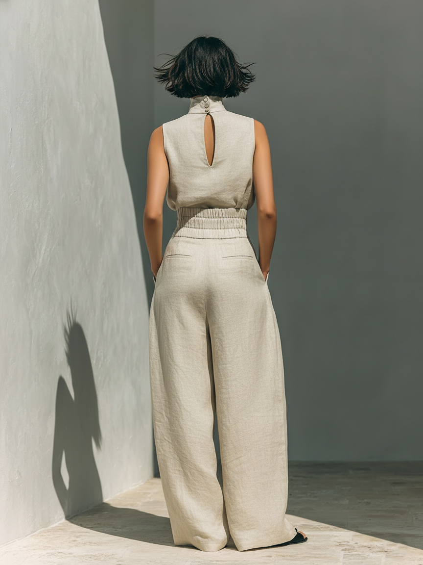 Conjunto Marieta | Elegancia Fluida en Lino Premium