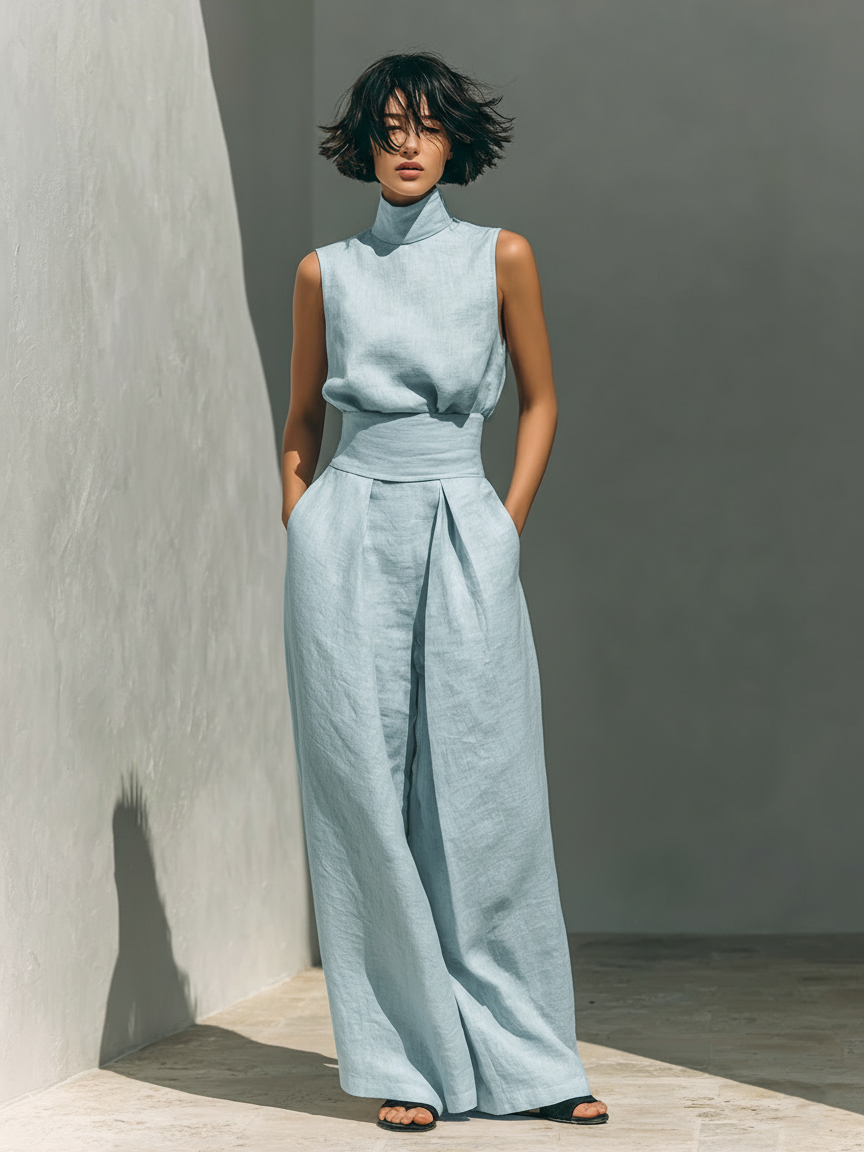 Conjunto Marieta | Elegancia Fluida en Lino Premium