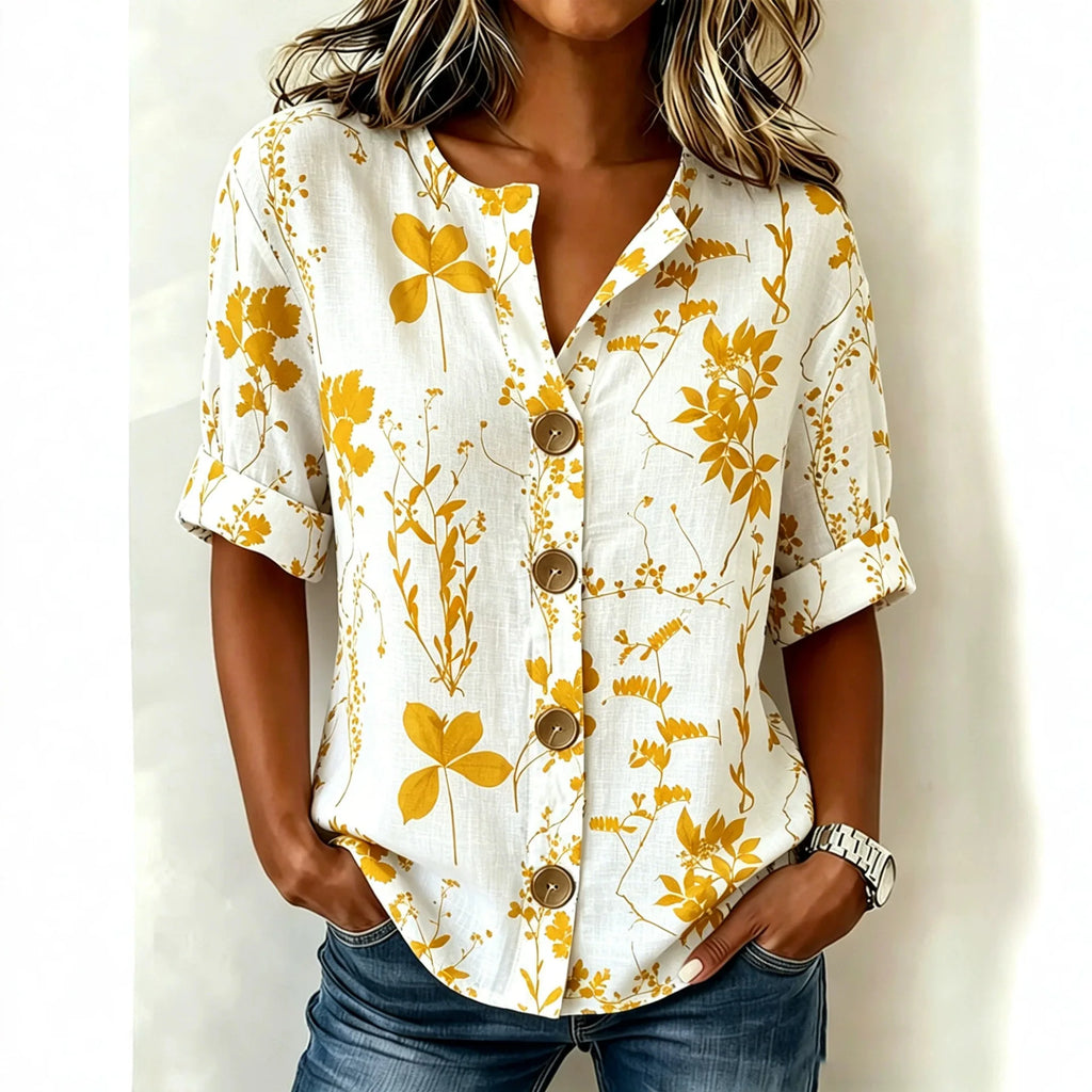Olivia | Blusa Jardín Azul