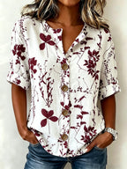 Olivia | Blusa Jardín Azul
