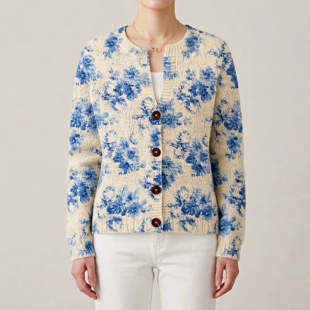 ALICE FLORAL KNIT CARDIGAN