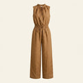 AUREA | Linen Blend Jumpsuit with Adjustable Waist