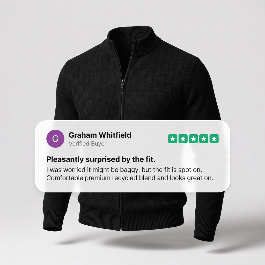 ALDRIC ZIP CARDIGAN