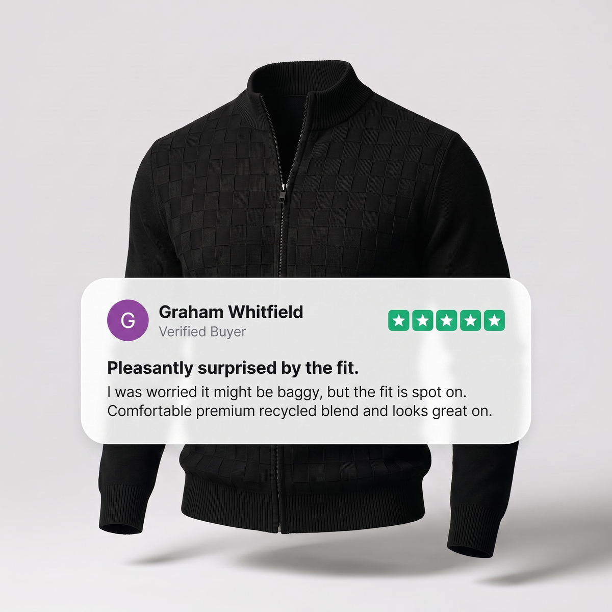 ALDRIC ZIP CARDIGAN