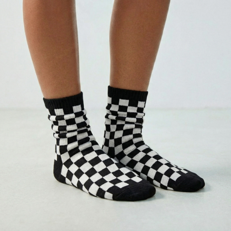 Checker Crew Sock