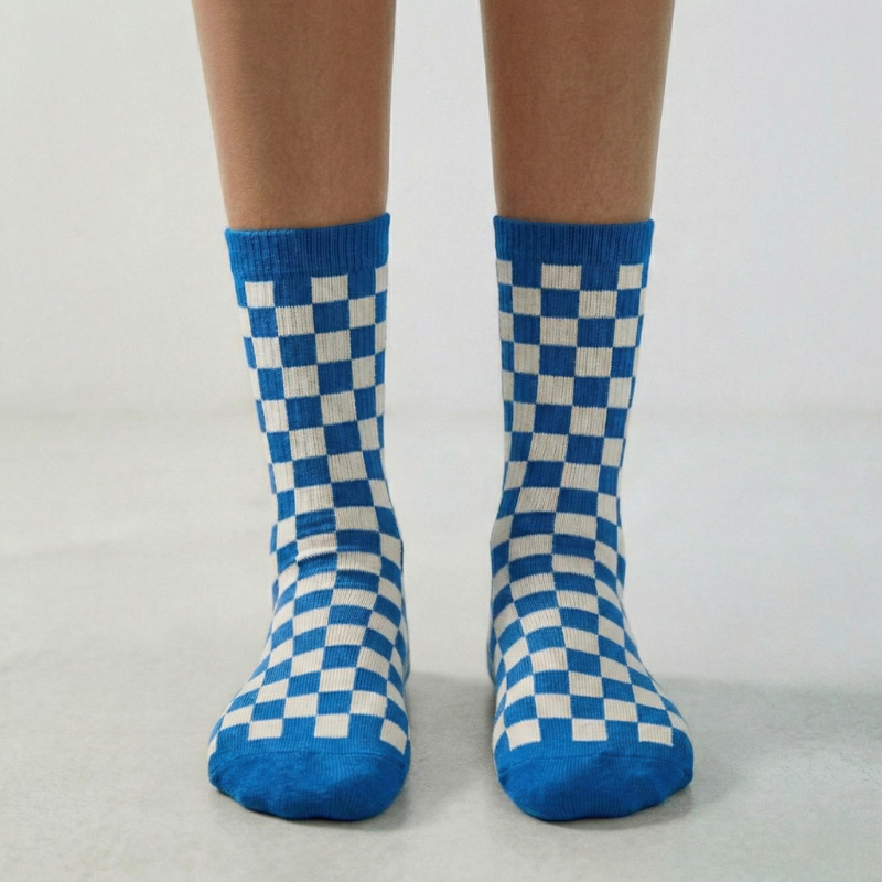 Checker Crew Sock