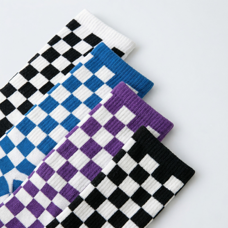 Checker Crew Sock