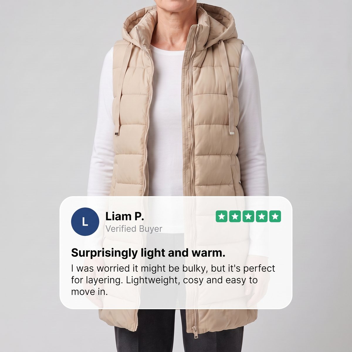 ZYRIC LONG PUFFER VEST