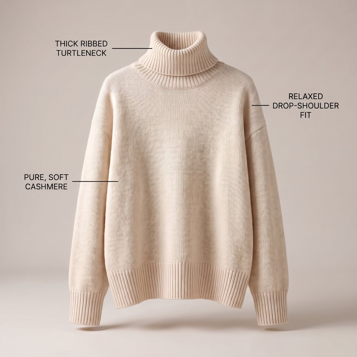 ISABELLA CASHMERE HIGH-NECK SWEATER