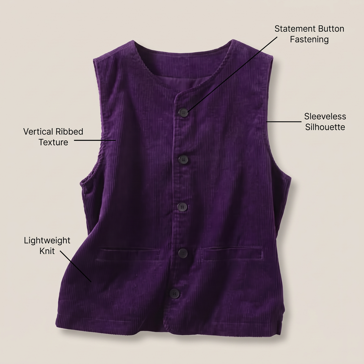JANE CORDUROY CARDIGAN