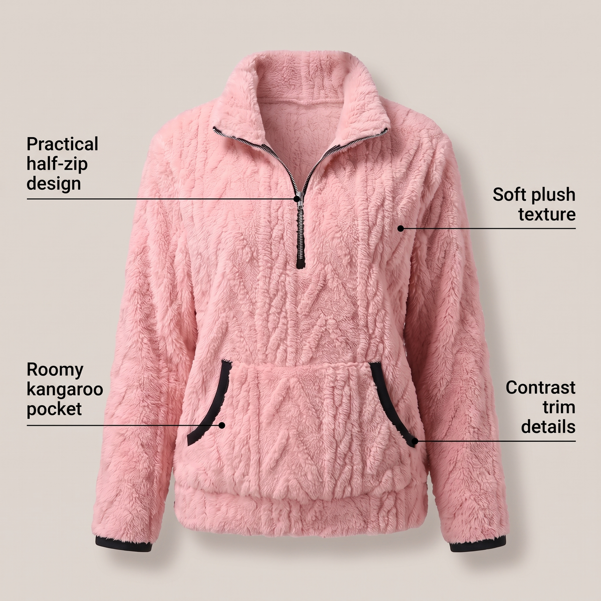 KELORA QUARTER-ZIP SWEATER