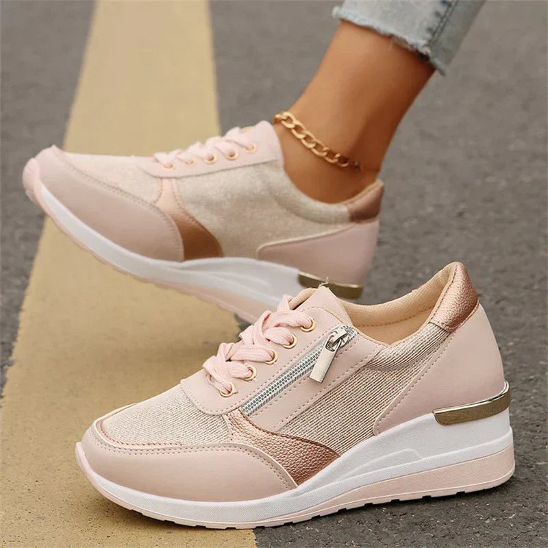 ROSA™ | Zapatillas Ortopédicas con Cremallera Lateral