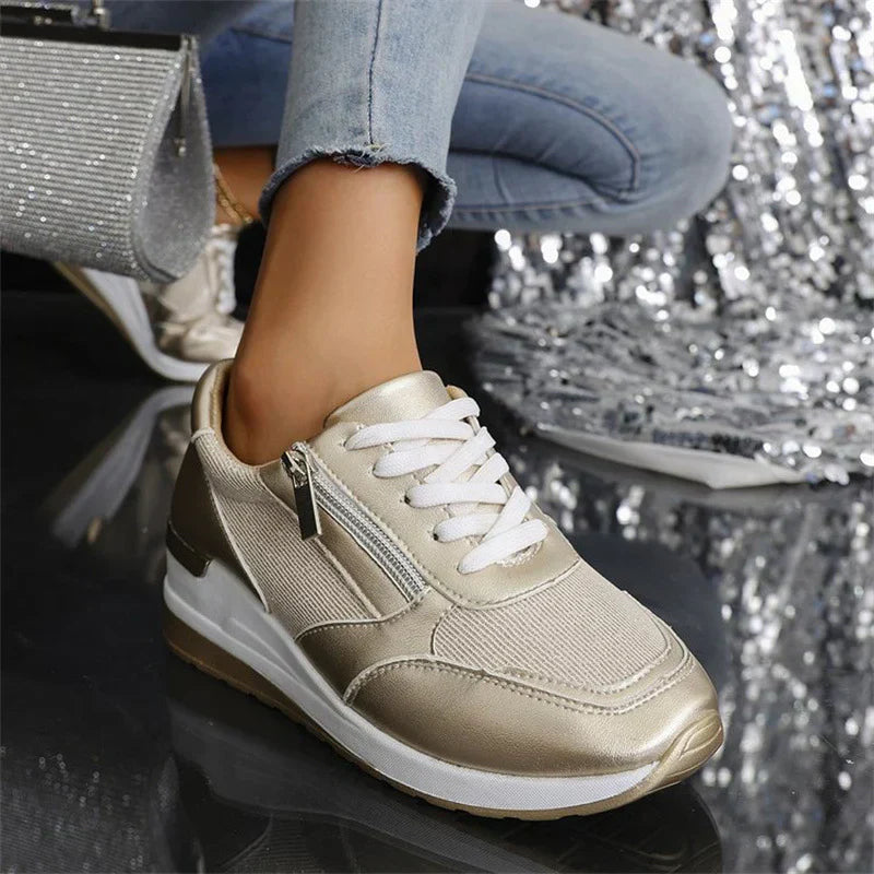 ROSA™ | Zapatillas Ortopédicas con Cremallera Lateral