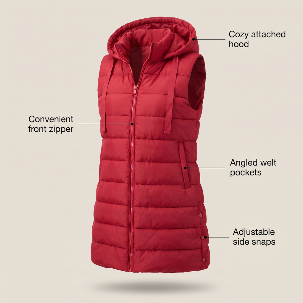 ZYRIC LONG PUFFER VEST